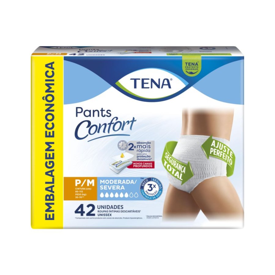 Roupa Íntima Tena Pants Confort G/EG 16 unid. P/M 18 unid.